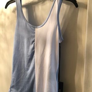 Blue and White Bodysuit